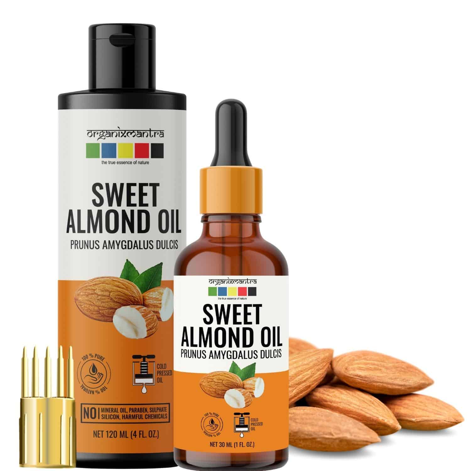 Sweet Almond Oil Organic Cold Pressed Oil 1 Sweet Almond Oil Carrier Oil, Organic, Cold Pressed