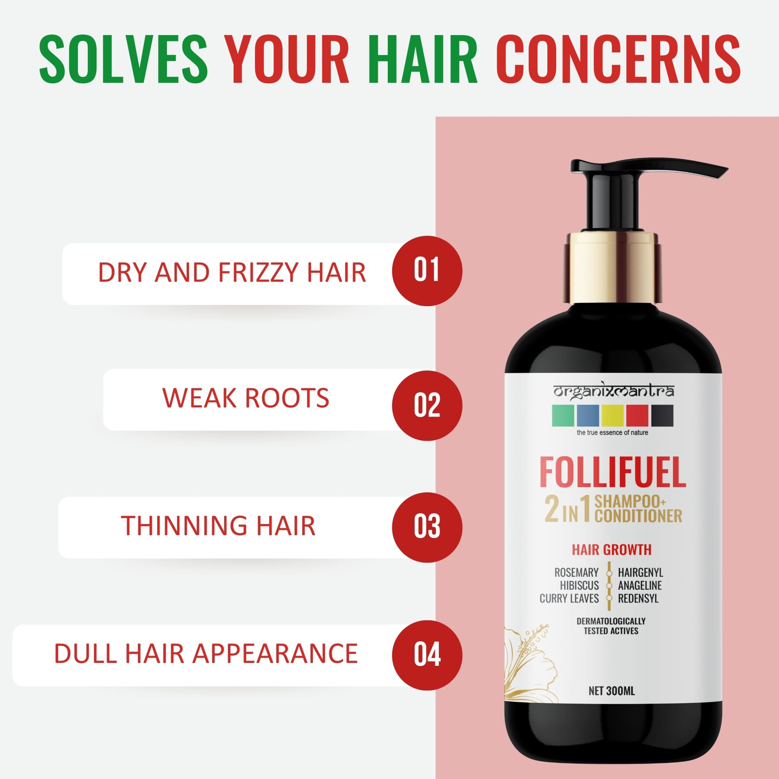 FolliFuel Hair Growth 2-in-1 Shampoo & Conditioner 4 best shampoo and conditioner for dry hair