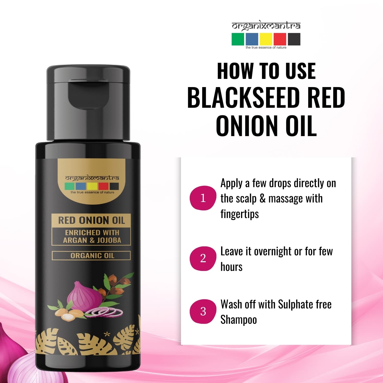Blackseed Red Onion Hair Oil 4 onion oil for damage hair