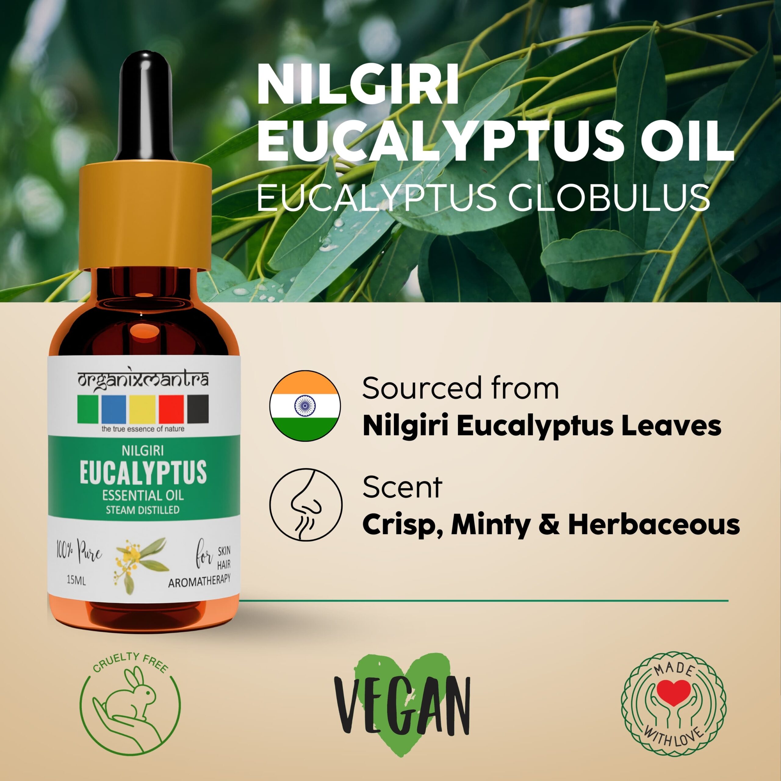 Nilgiri Eucalyptus Essential Oil 6 natural eucalyptus essential oil