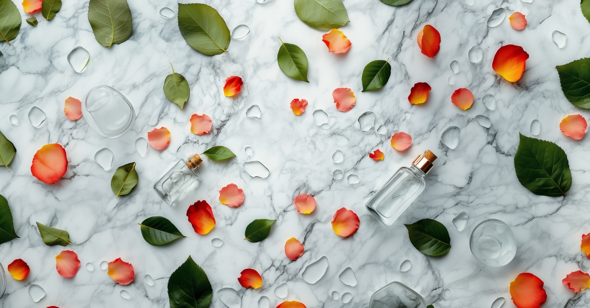 skincare routine with natural toner