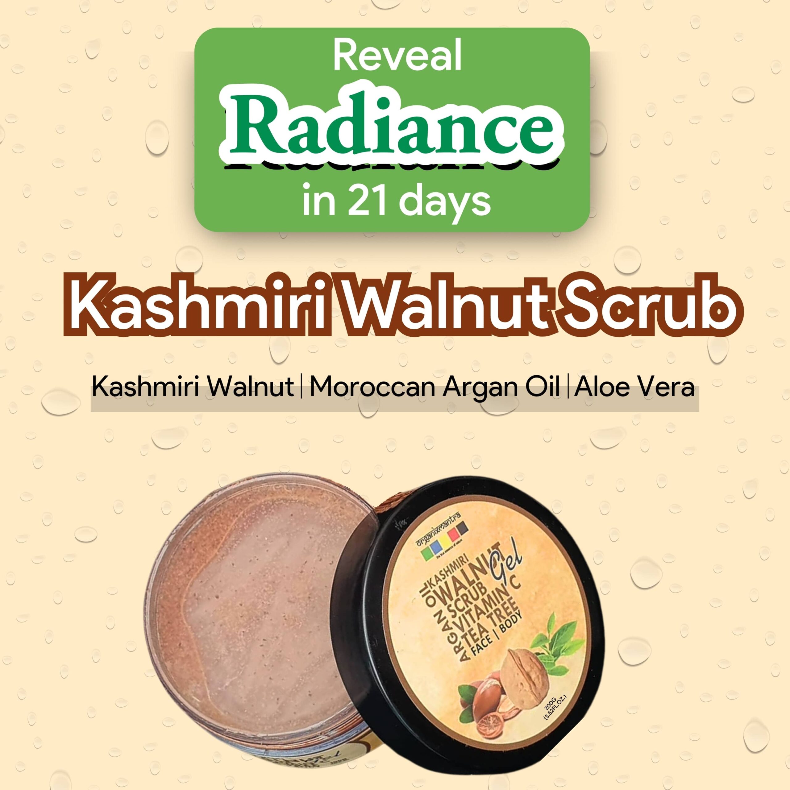 Kashmiri Walnut Face Scrub 2 walnut scrub for radiance skin
