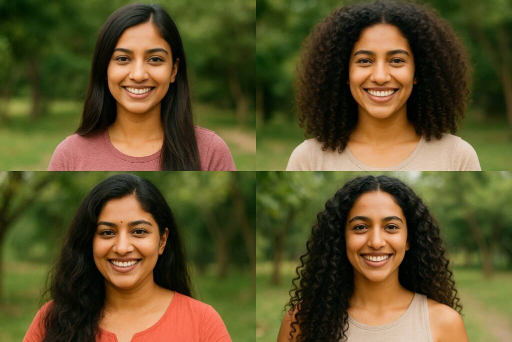 indian women hair type texture