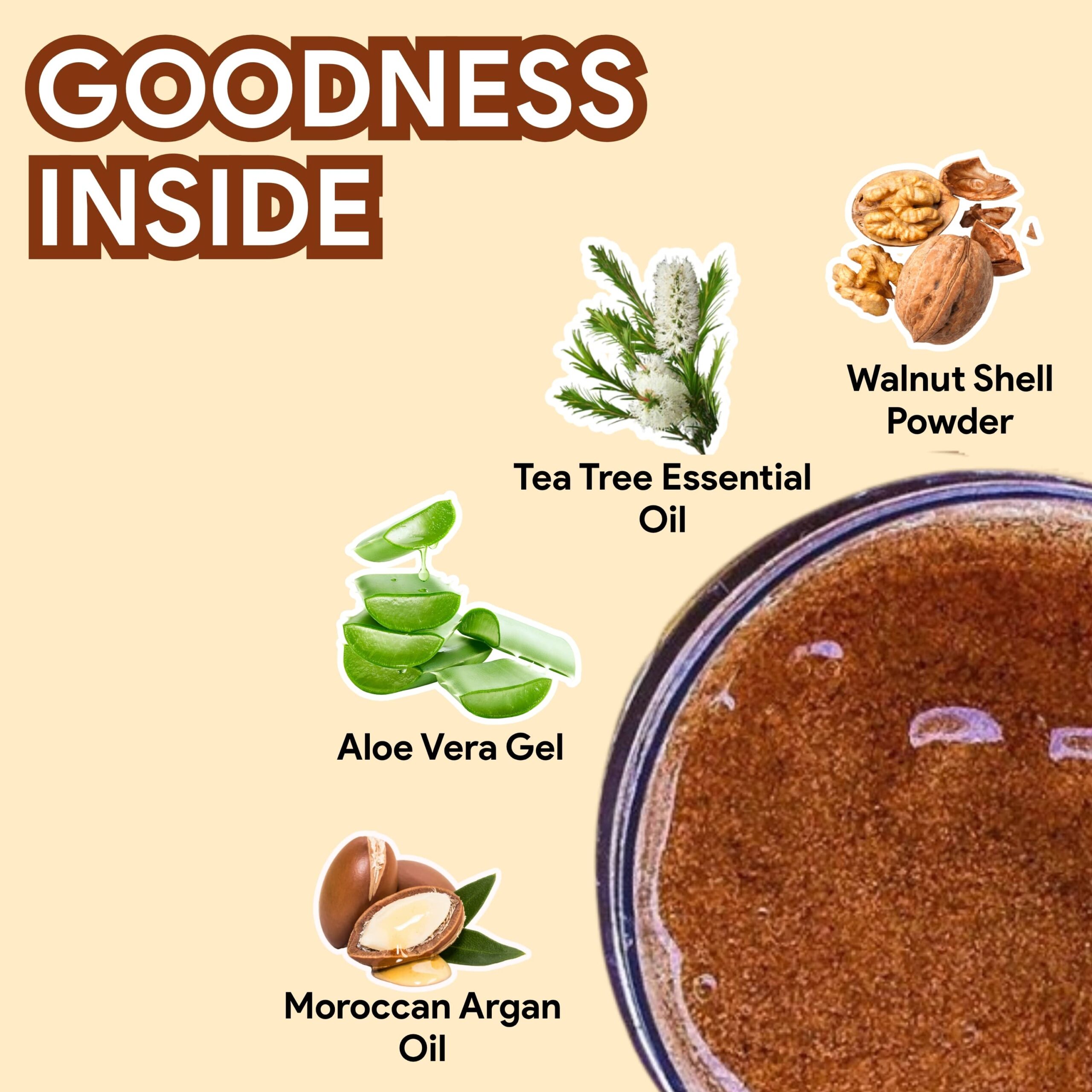 Kashmiri Walnut Face Scrub 3 walnut scrub with natural ingredients