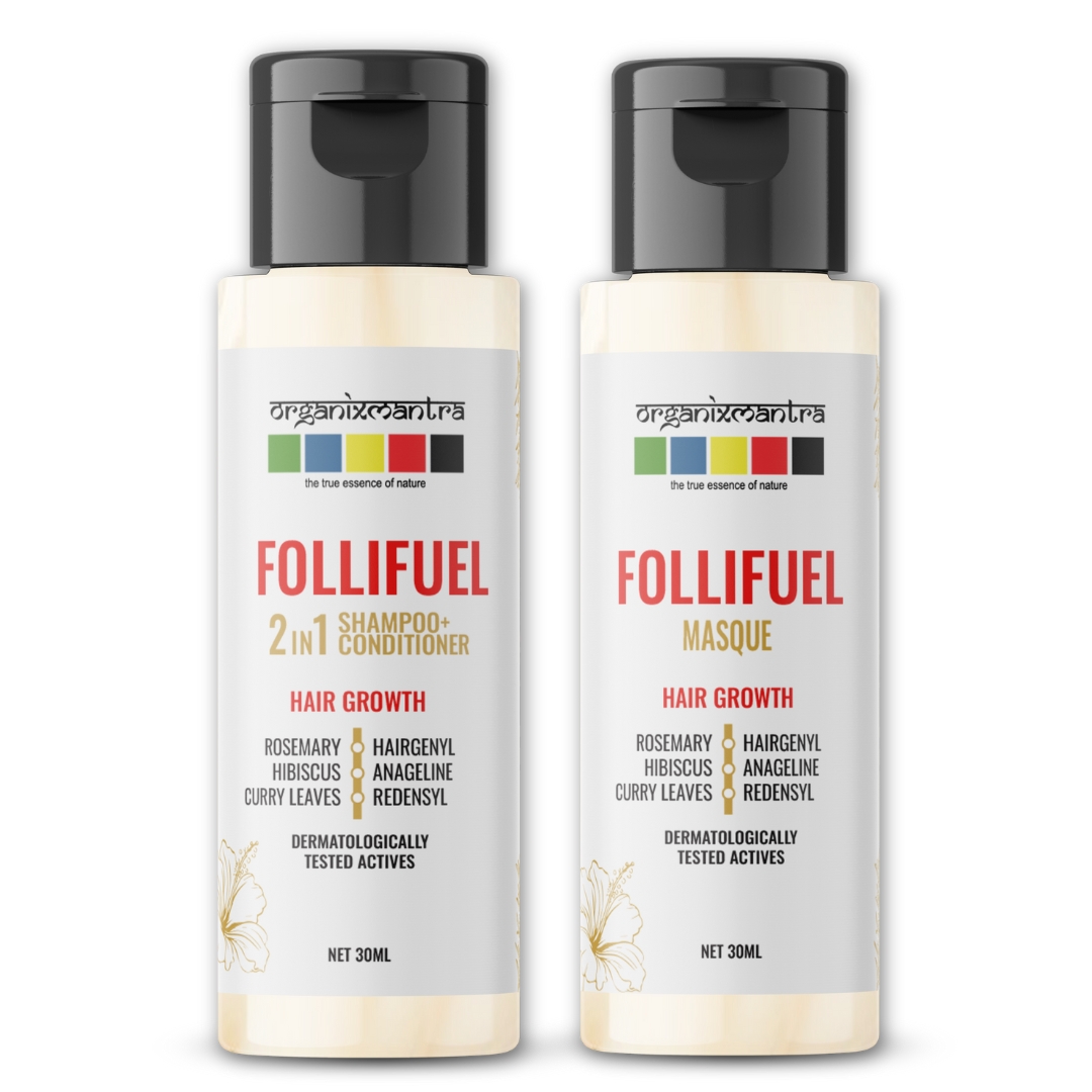 FolliFuel Hair Strength & Nourish Mini Combo 1 follifuel hair growth